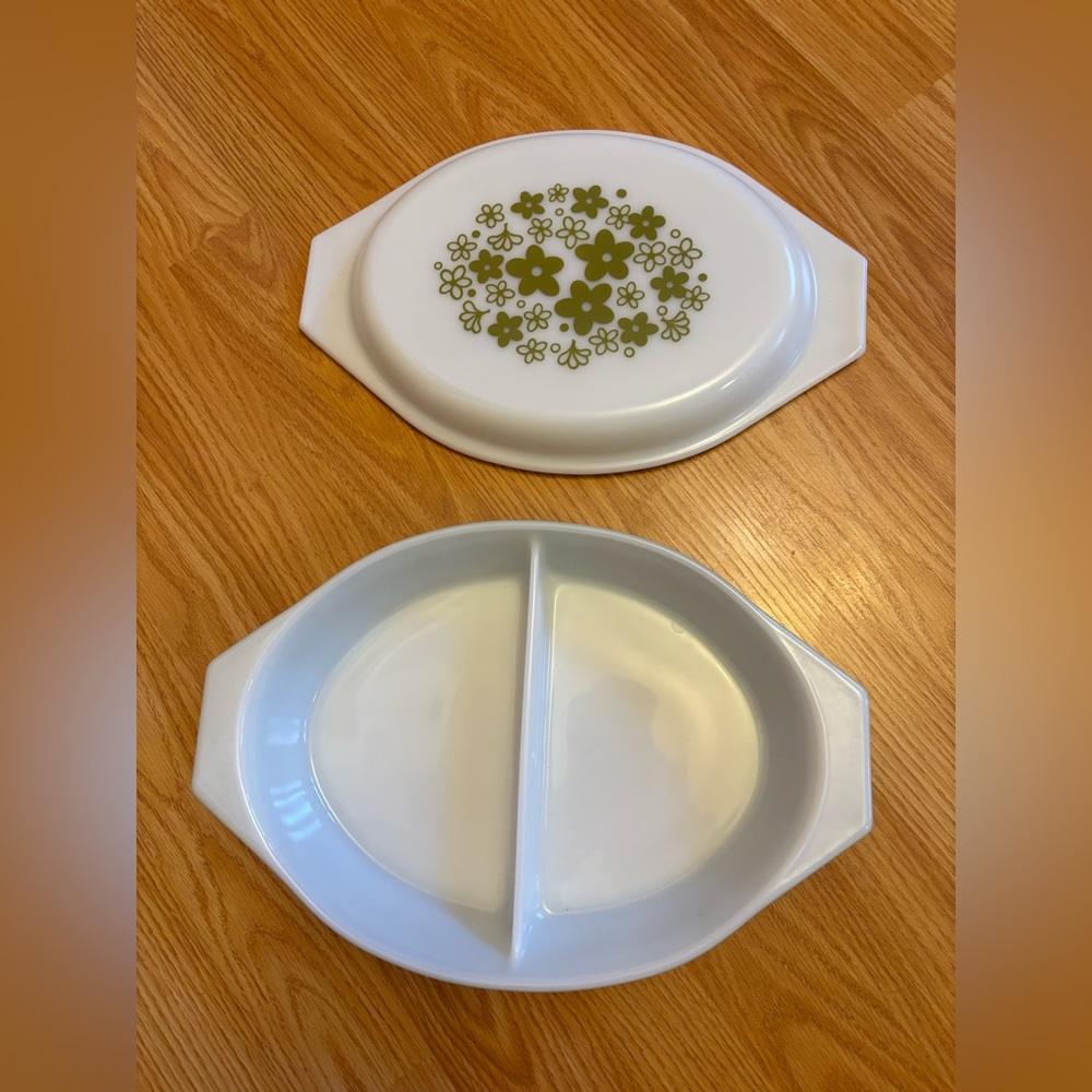 Spring blossom aka crazy daisy dual sided casserole dish.